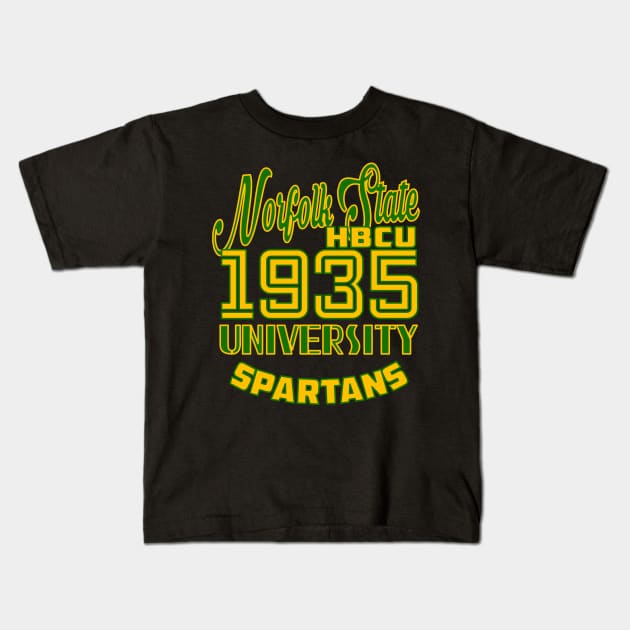 Norfolk State 1935 University Apparel Kids T-Shirt by HBCU Classic Apparel Co